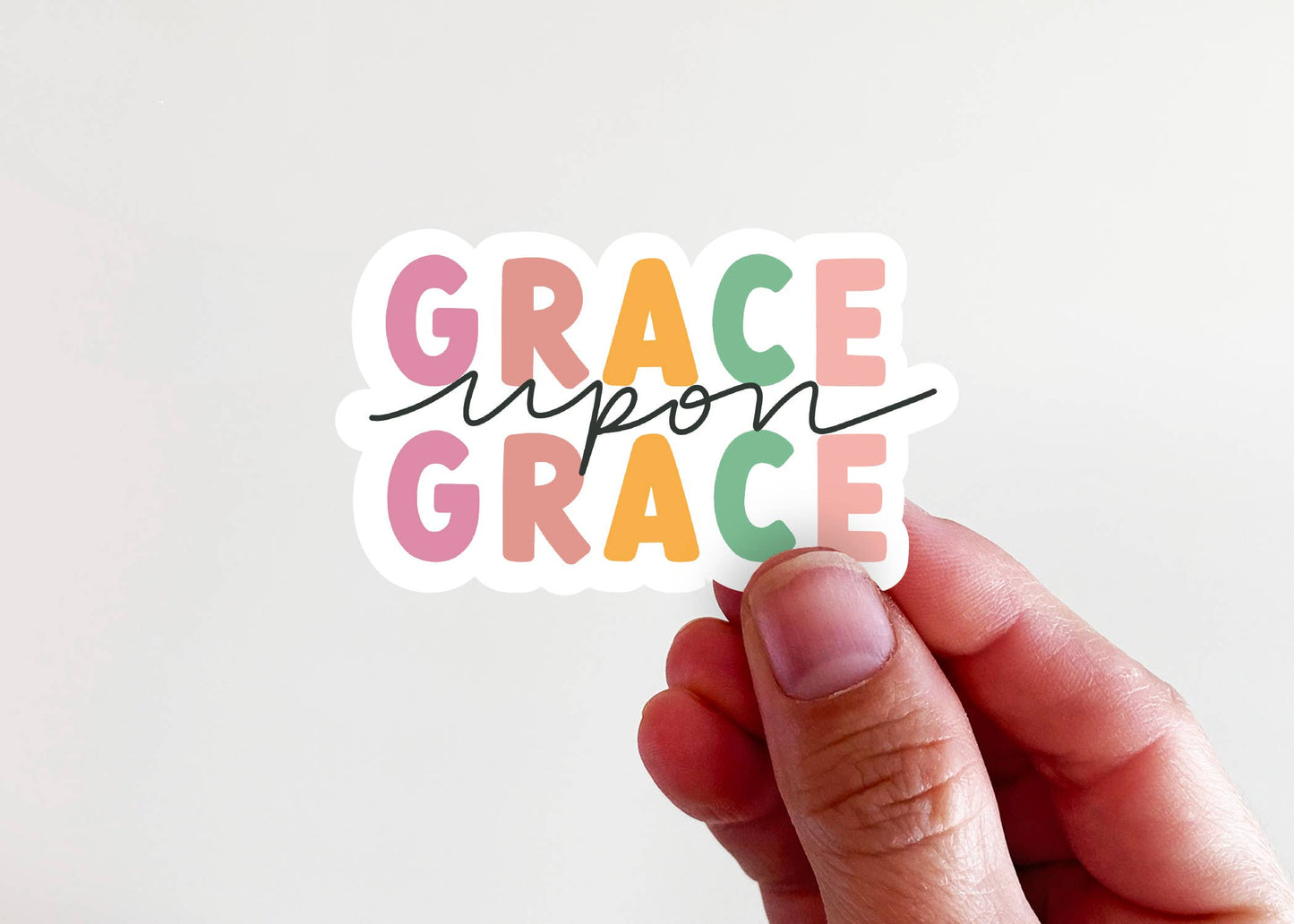 Grace Upon Grace Vinyl Sticker
