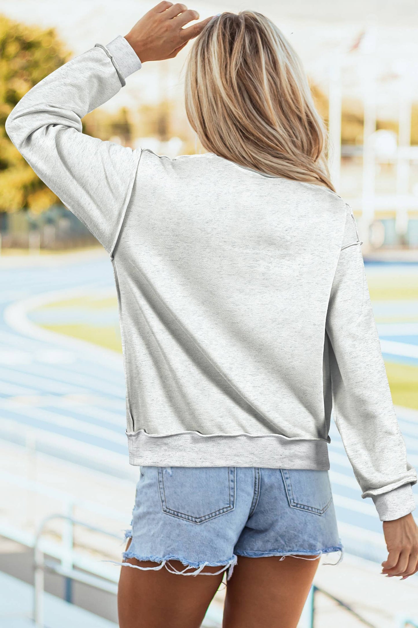 FAITH/ JESUS Double Side Reversible Mock Neck Sweatshirt