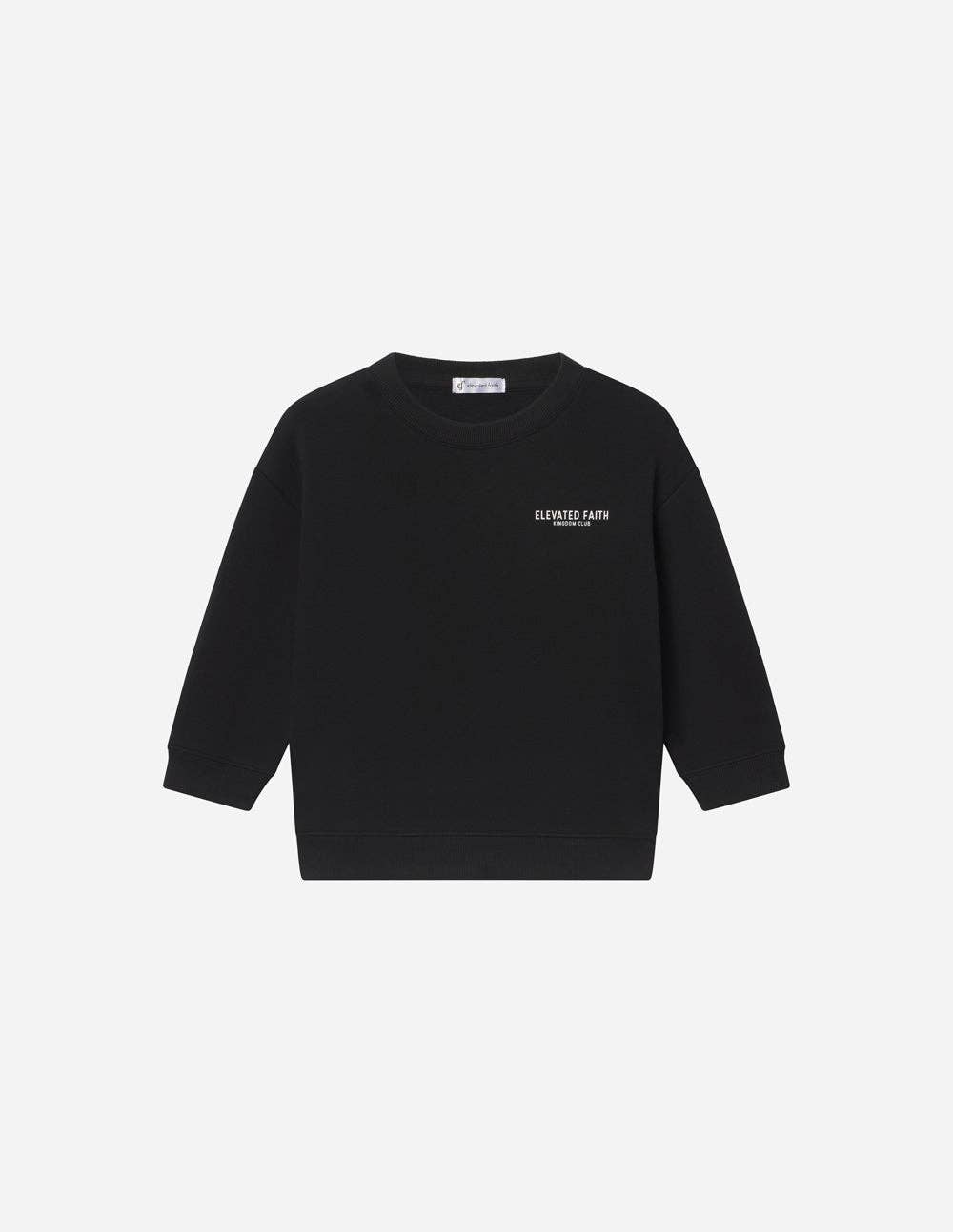 Kingdom Club Black Kids Crewneck