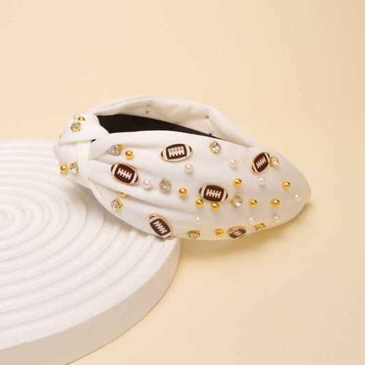 Game Day Football Jeweled Headband