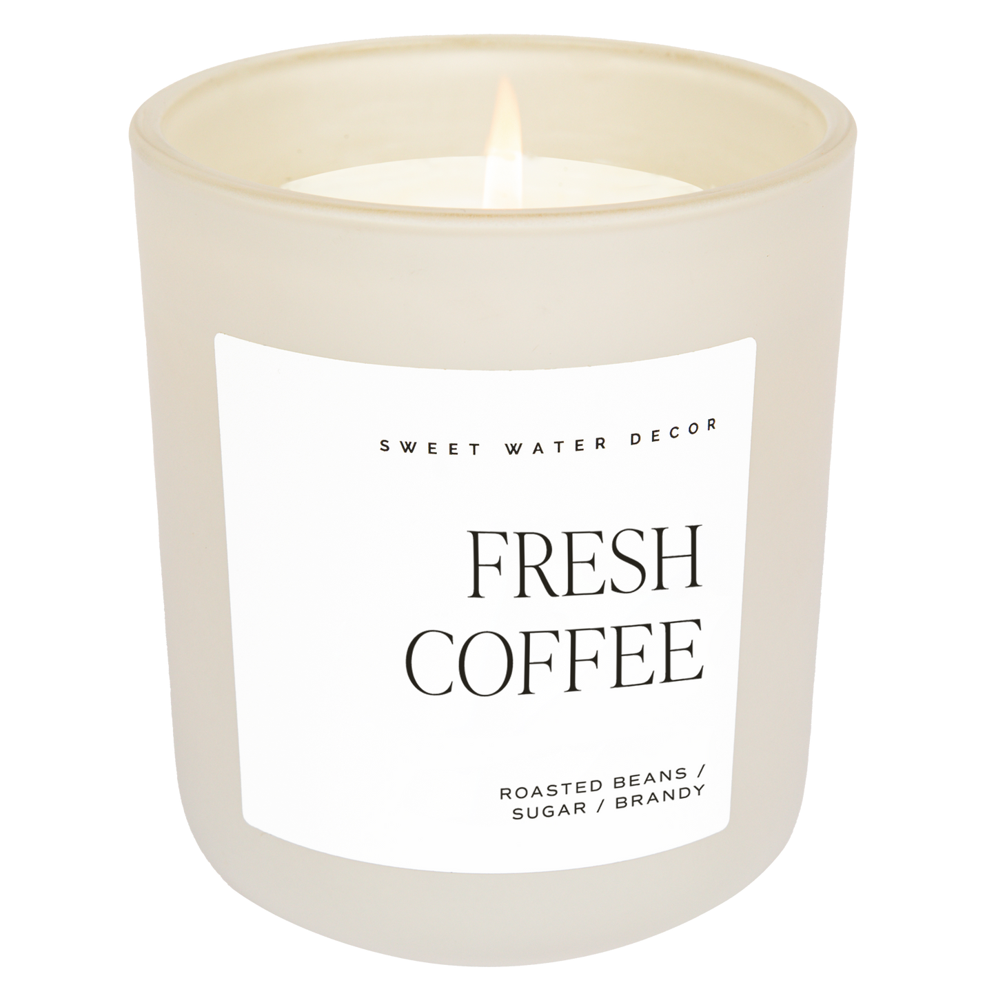 Fresh Coffee 15 oz Soy Candle, Matte Jar - Home Decor & Gift