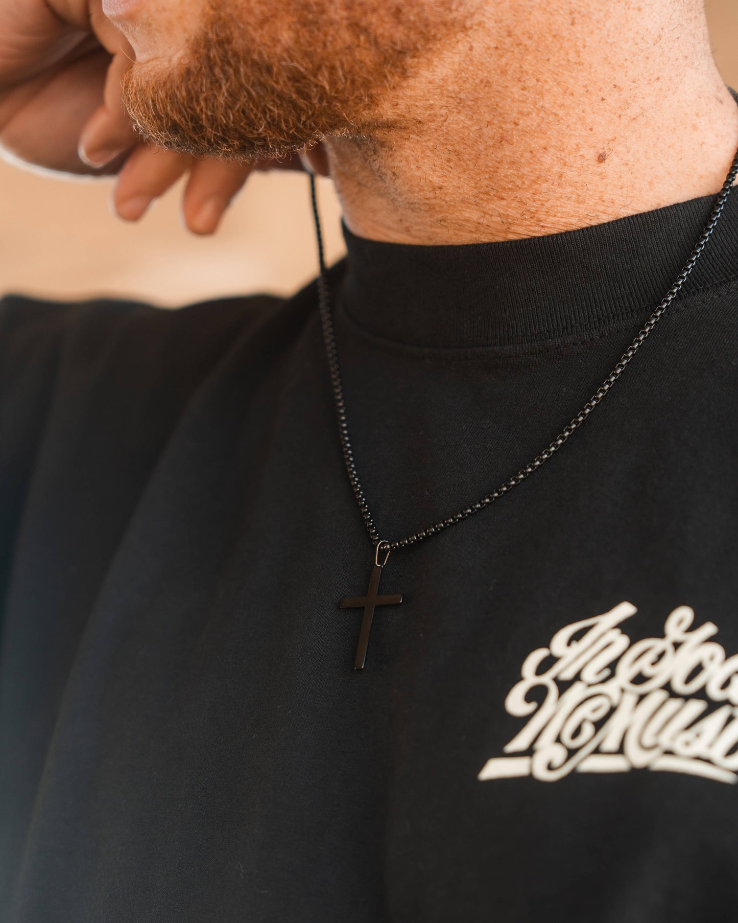 Black Cross Necklace