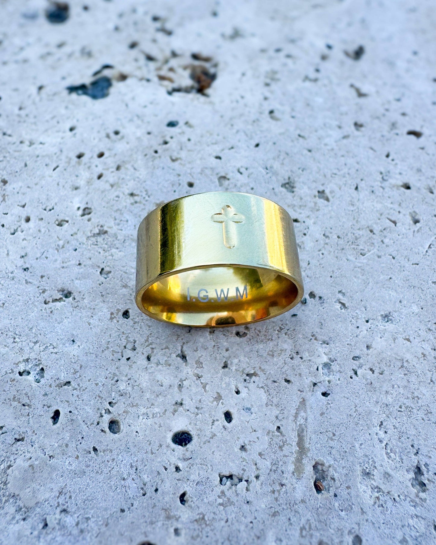 Gold Cross Ring