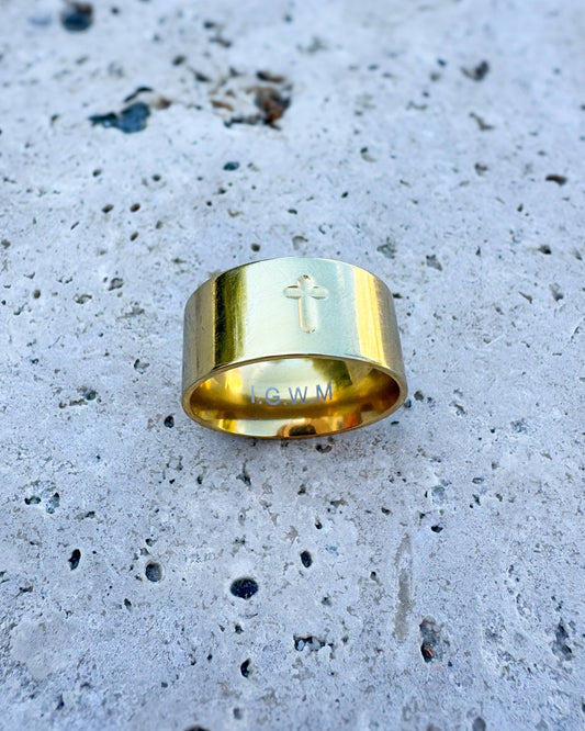 Gold Cross Ring