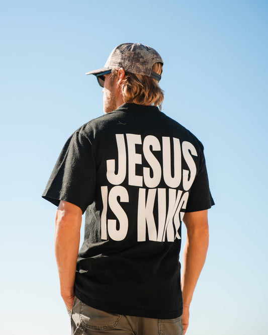 'Jesus is King' Black Tee