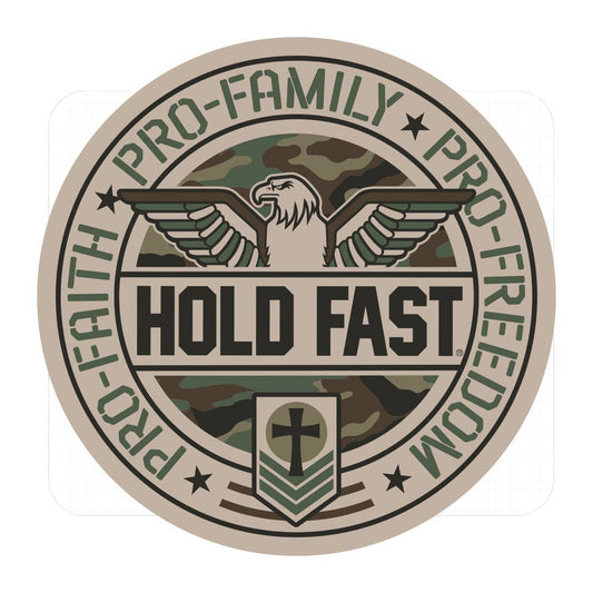 HOLD FAST Sticker Pro Faith Family Freedom