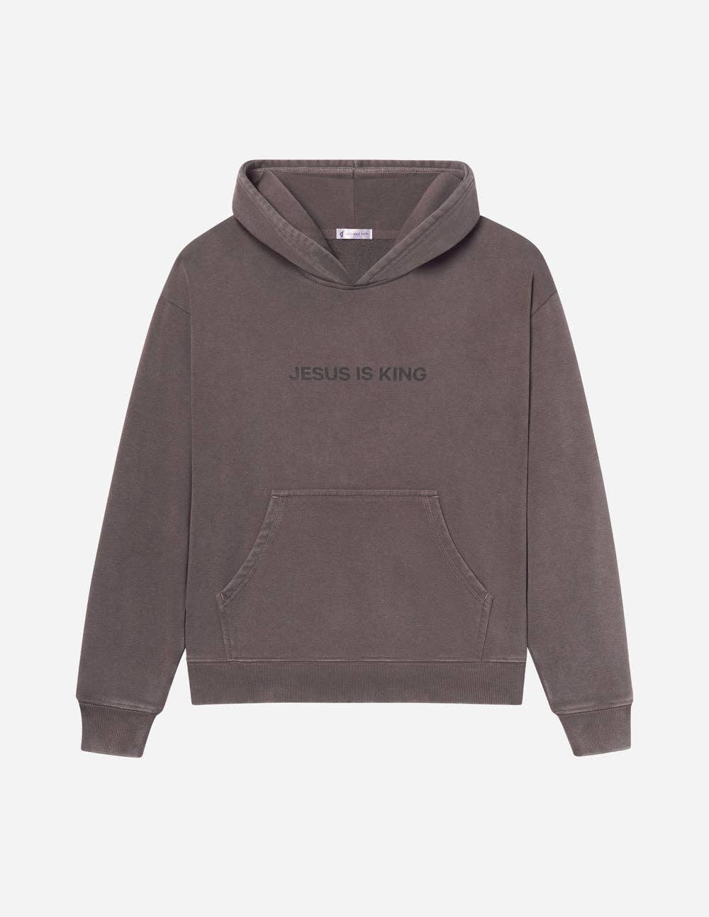 Jesus Is King Brown Unisex Hoodie