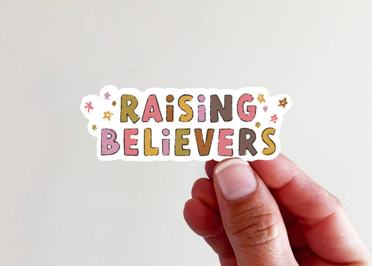 Raising Believers Vinyl Laptop Bottle Sticker