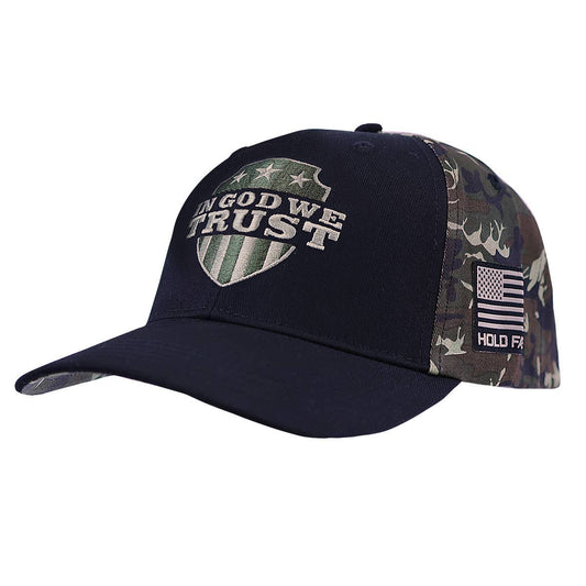 HOLD FAST Mens Baseball Cap In God We Trust