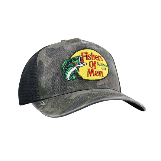 Kerusso Mens Baseball Cap Fishers Of Men Camo
