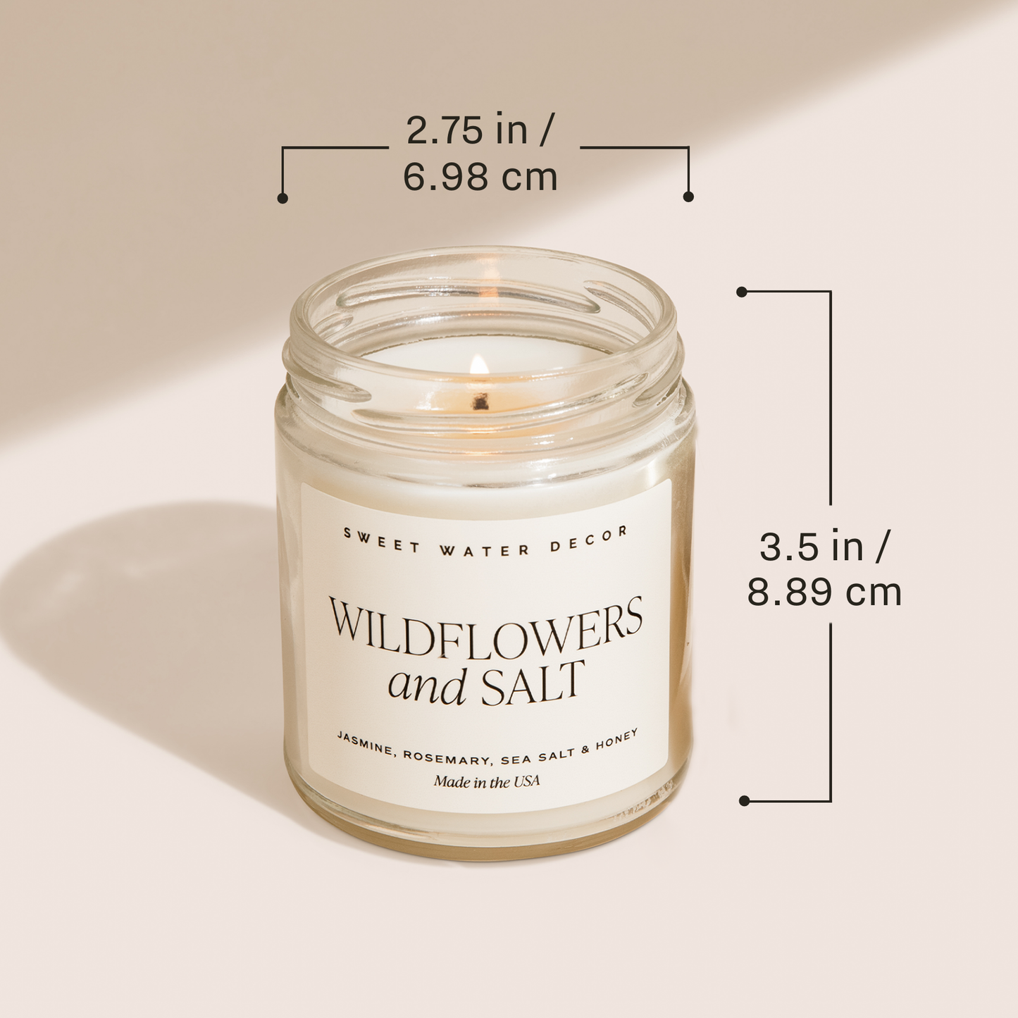 Wildflowers and Salt 9 oz Soy Candle - Spring Decor & Gifts