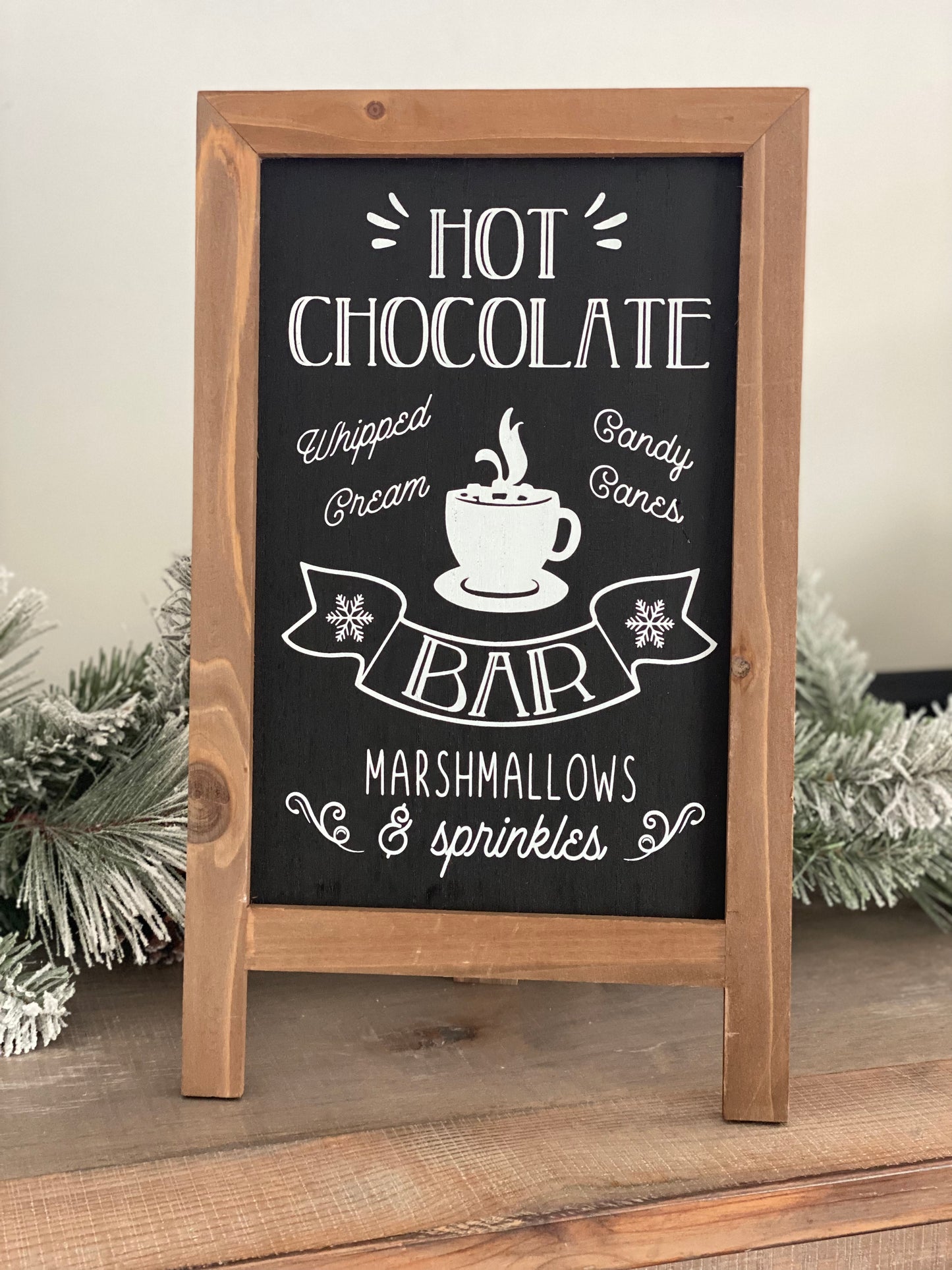 Hot chocolate Easel