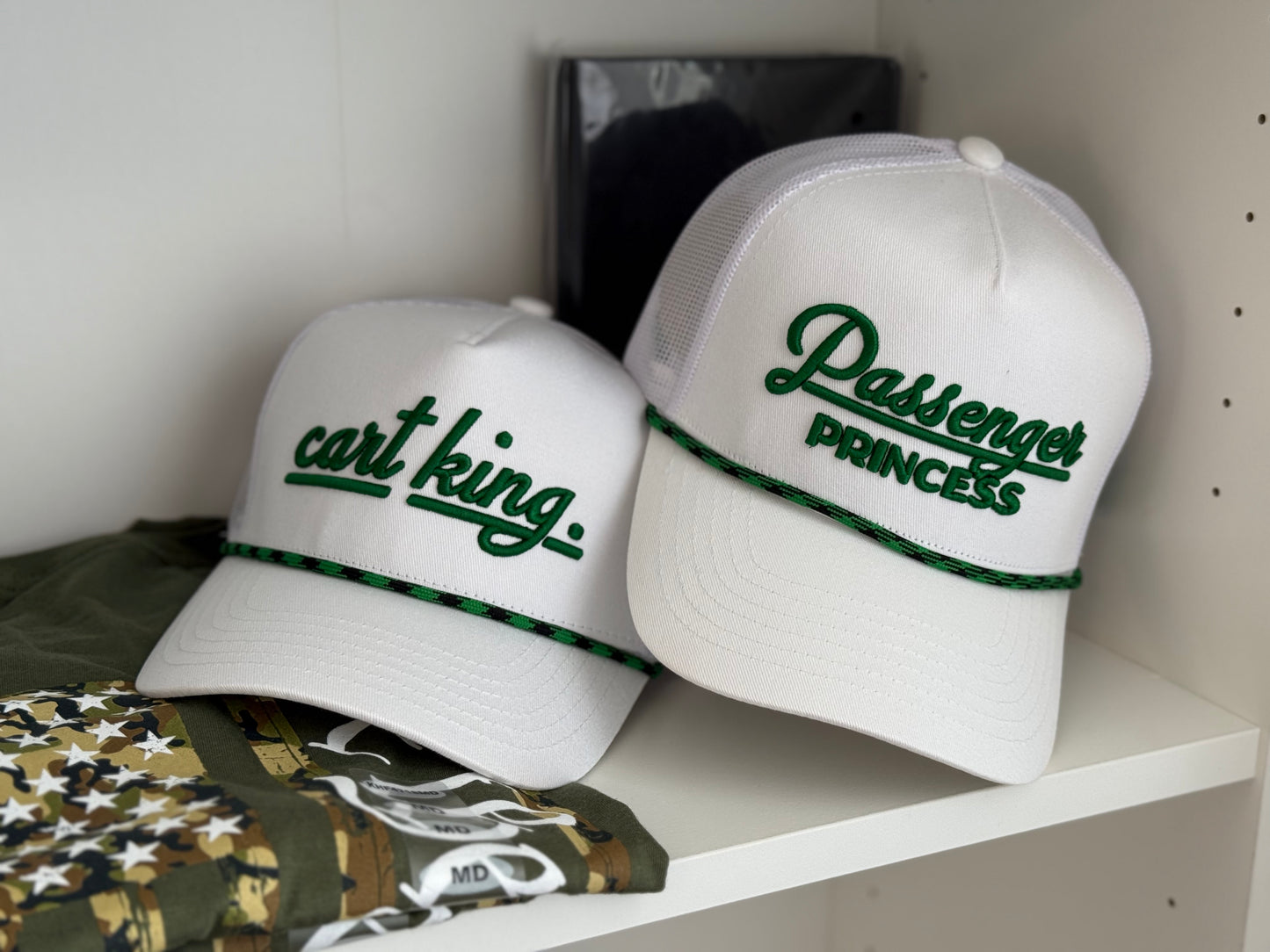 Couples golf hats