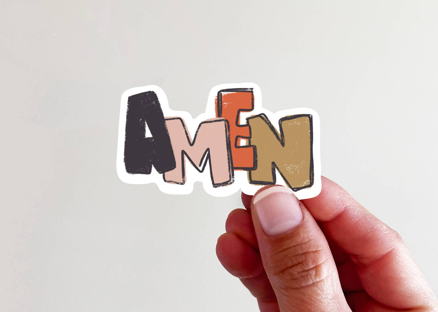 Amen Vinyl Laptop Water Bottle Sticker