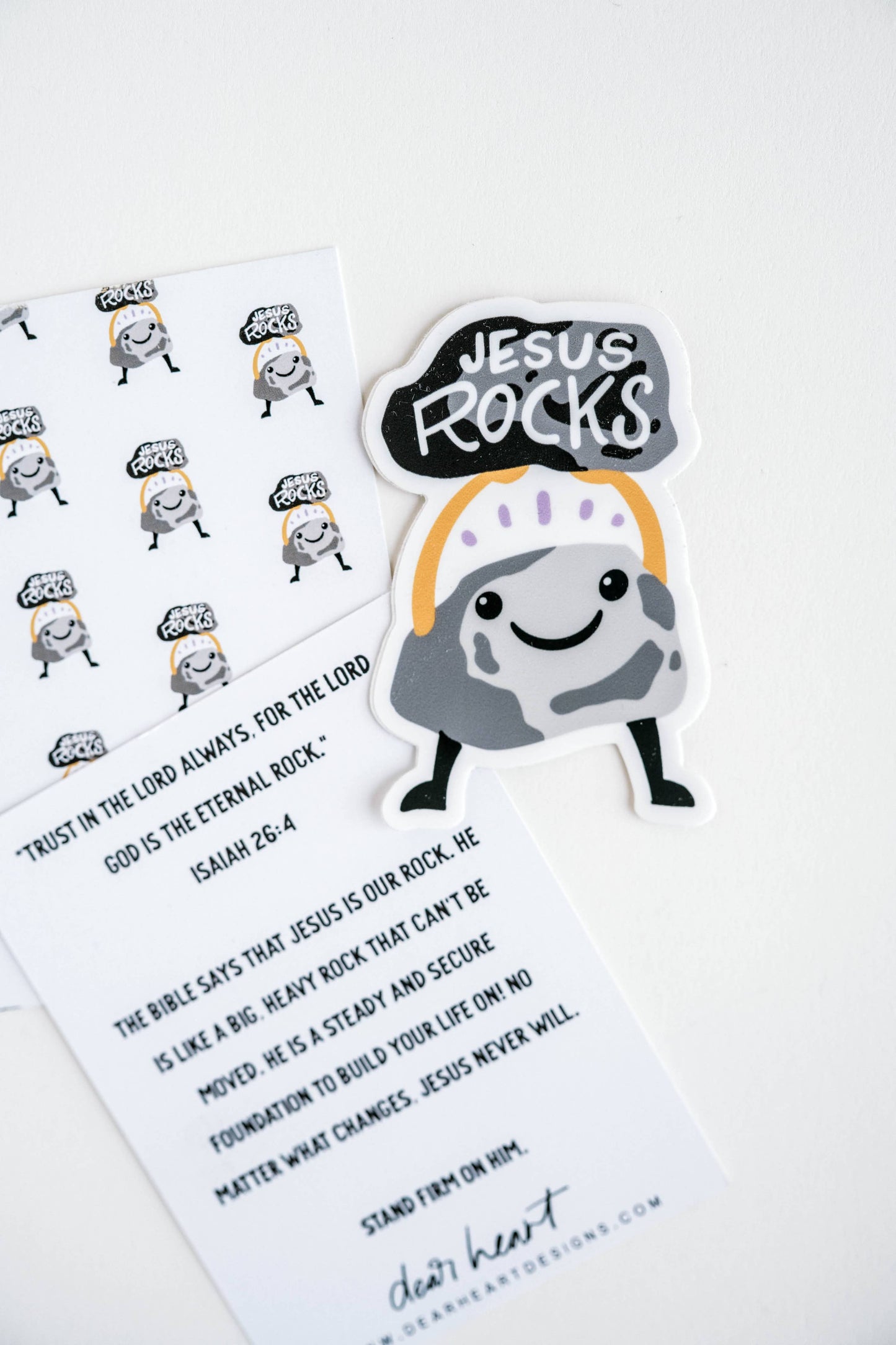 Jesus Rocks Sticker I Christian Sticker I Gift