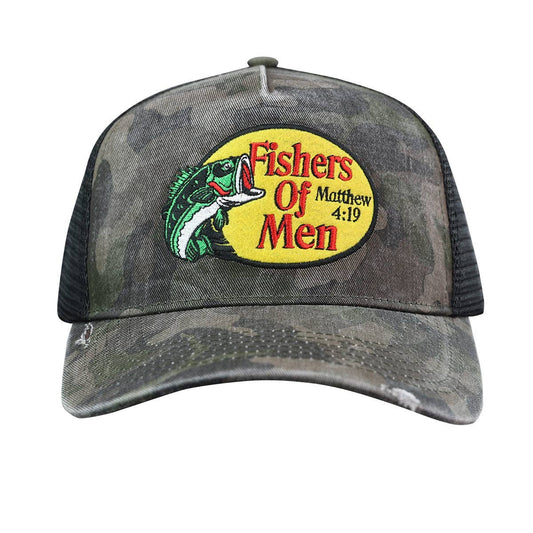 Kerusso Mens Baseball Cap Fishers Of Men Camo
