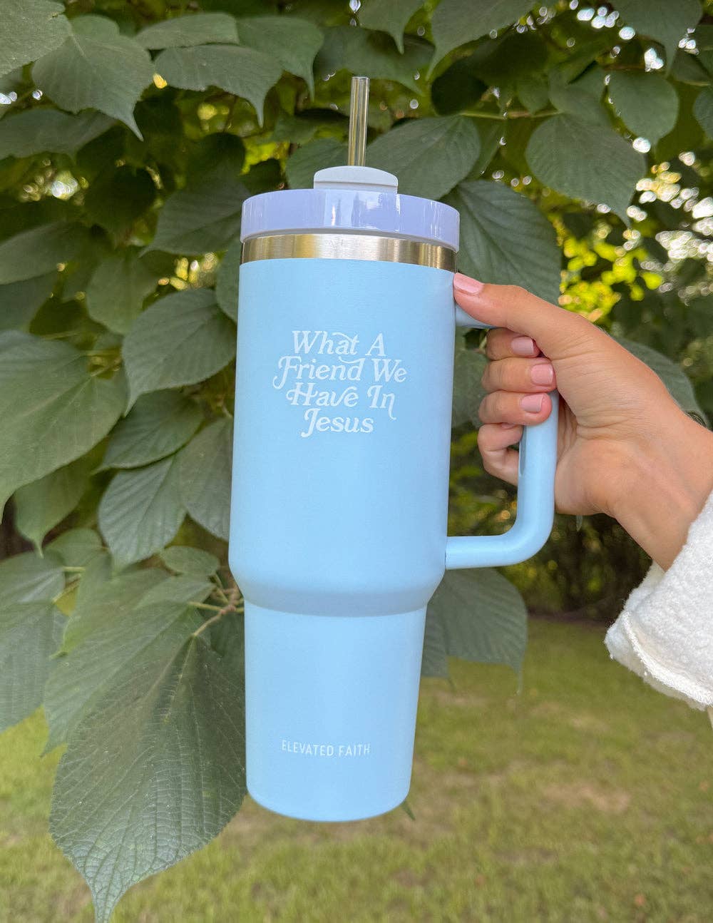 What a Friend in Jesus 40 oz Tumbler