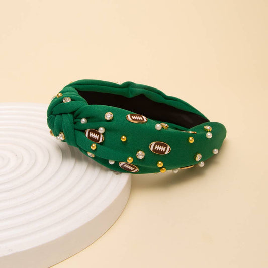 Game Day Football Jeweled Headband